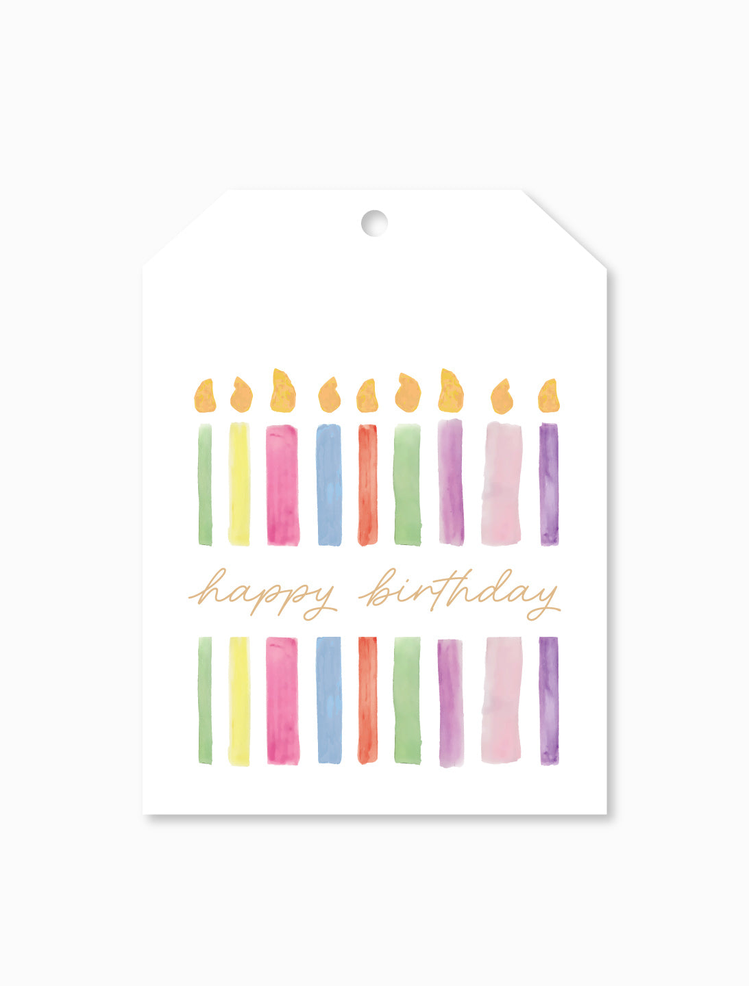 Birthday Candles Tag