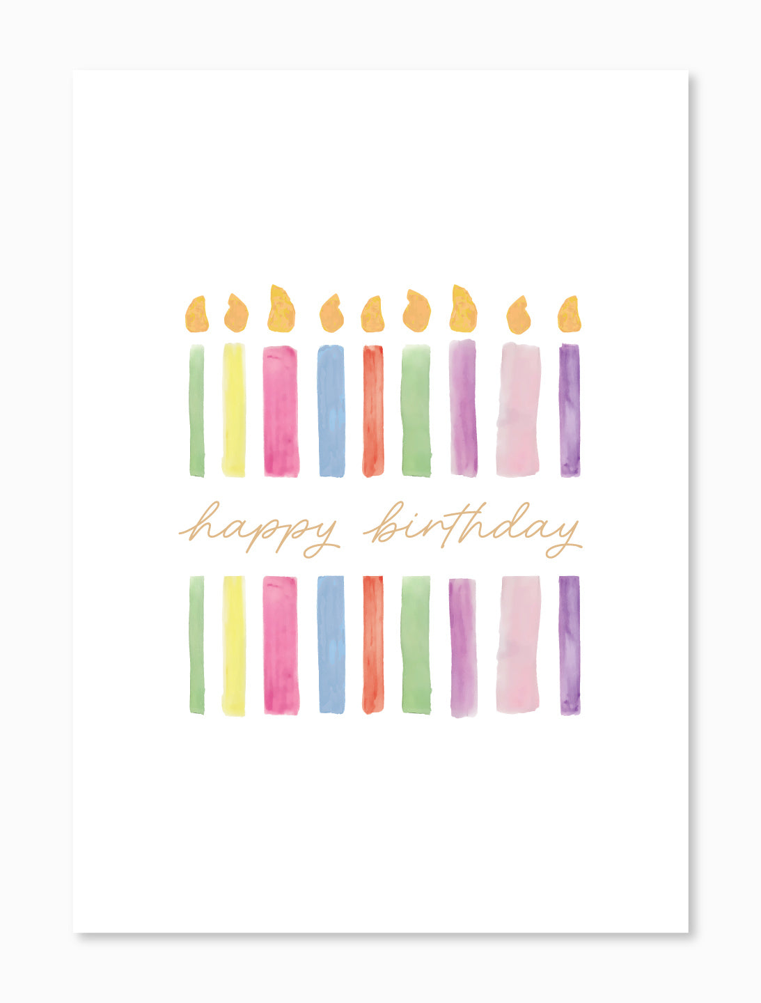 Birthday Candles Card