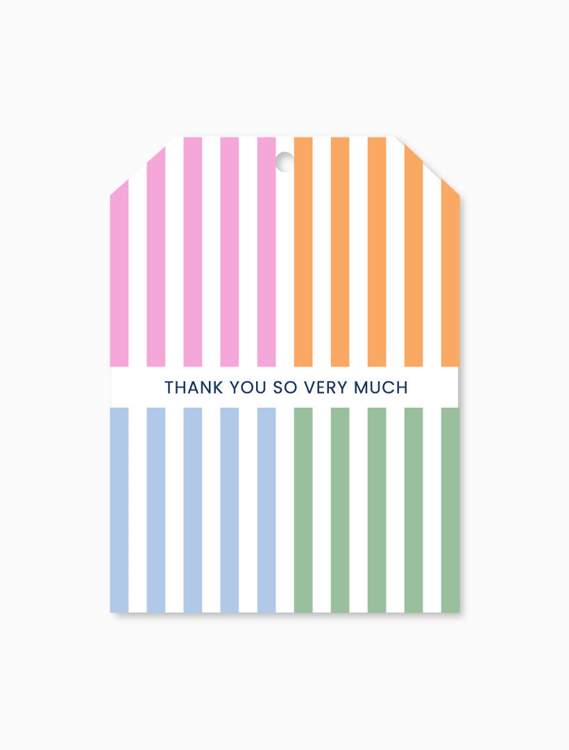 Thank you Stripes Tag