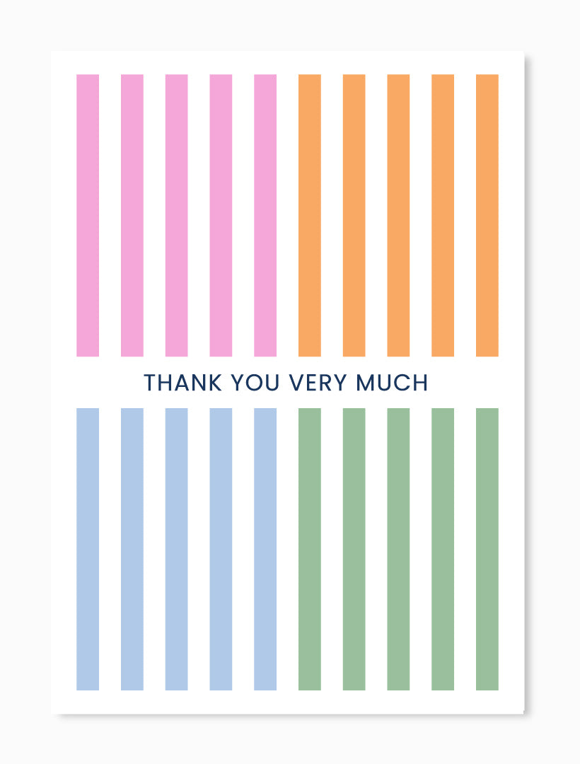 Thank you Stripes Card