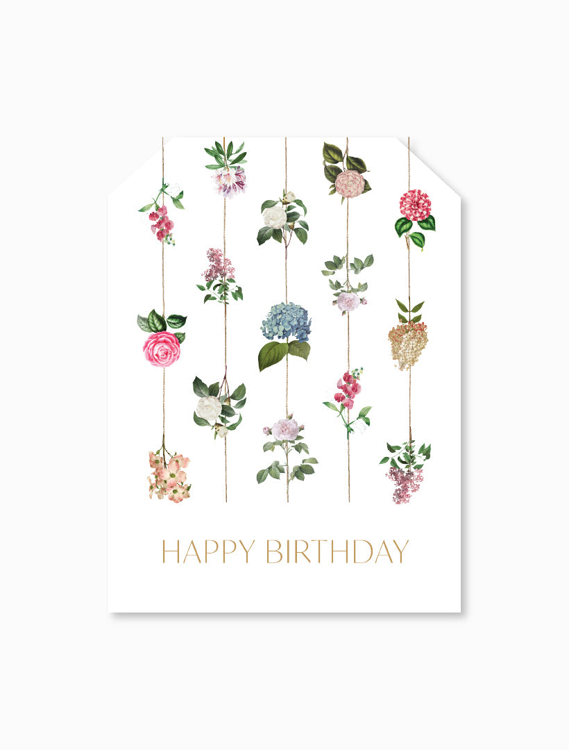 Floral Strings Tag