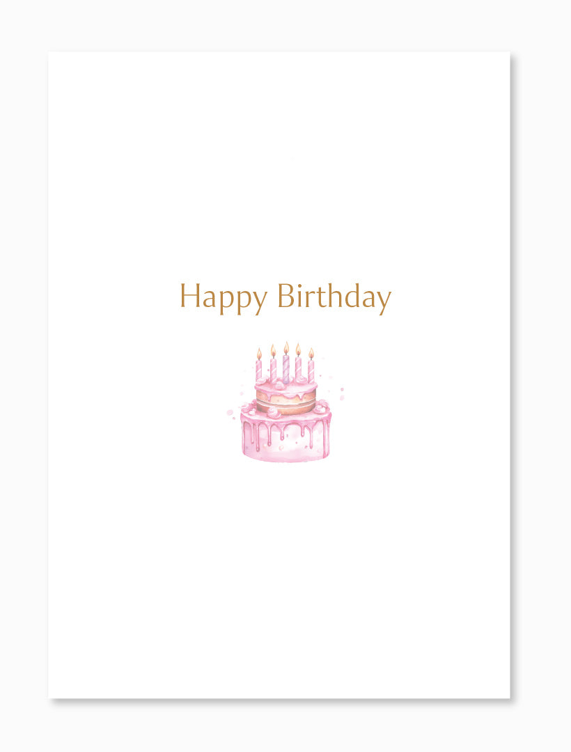 Blush Cake Card