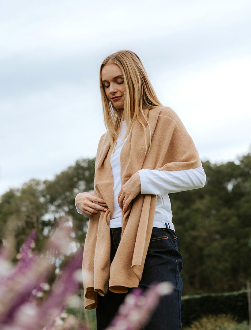 Cashmere Scarf Camel