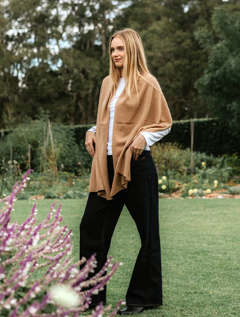 Cashmere Scarf Camel