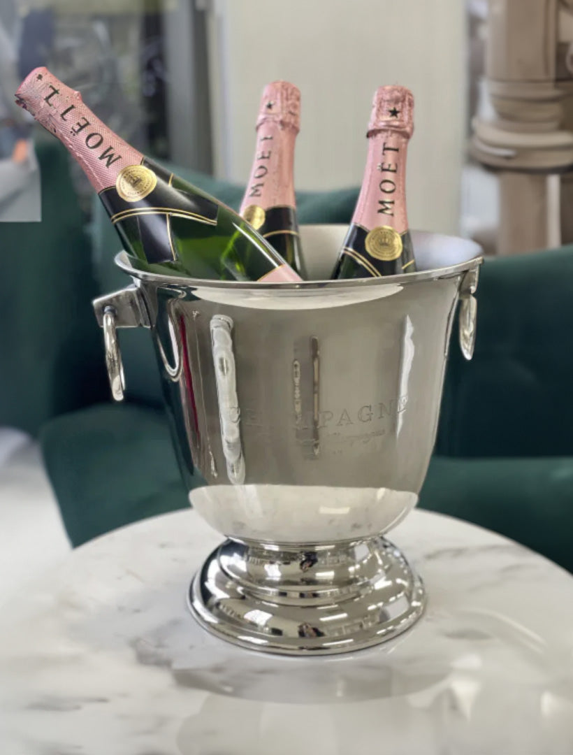 Champagne Bucket Footed Nickle Plated