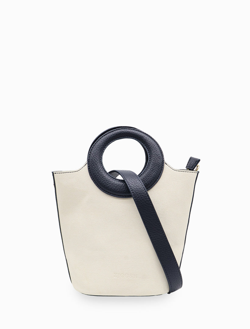 Charlie Bag Navy White