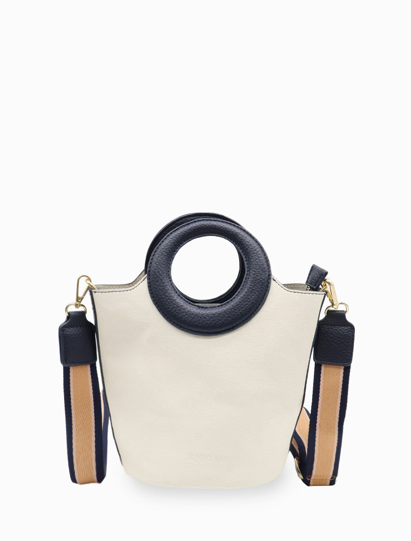 Charlie Bag Navy White