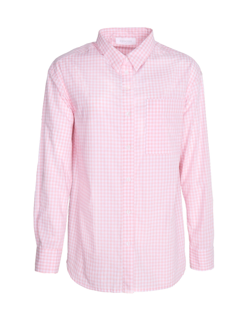 Charlie Gingham Shirt Pink