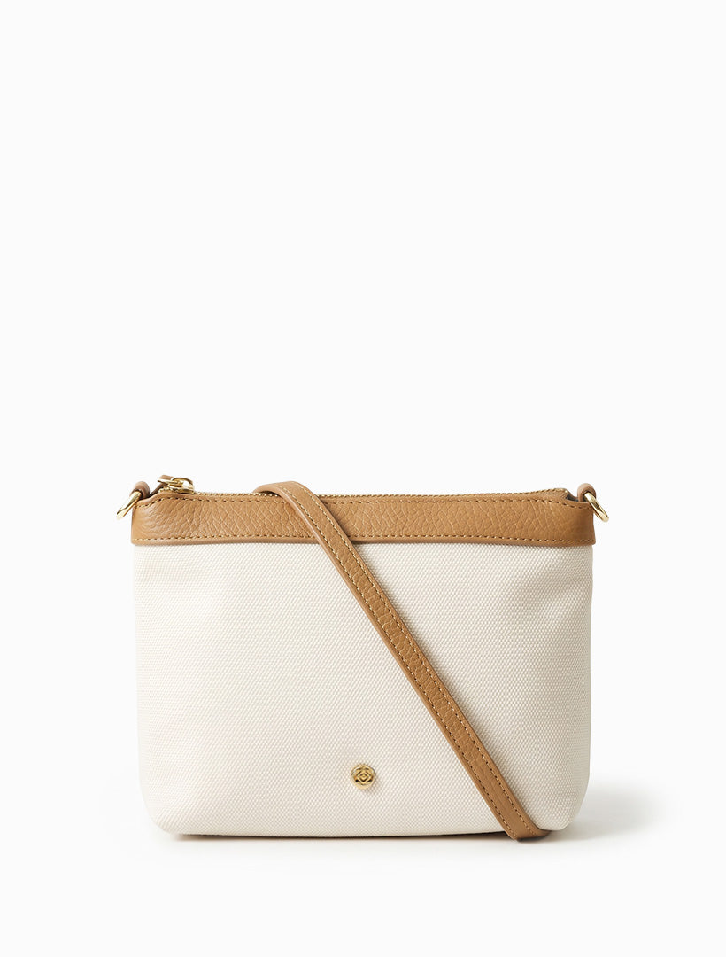 Chelsa Cross Body Bag White Tan