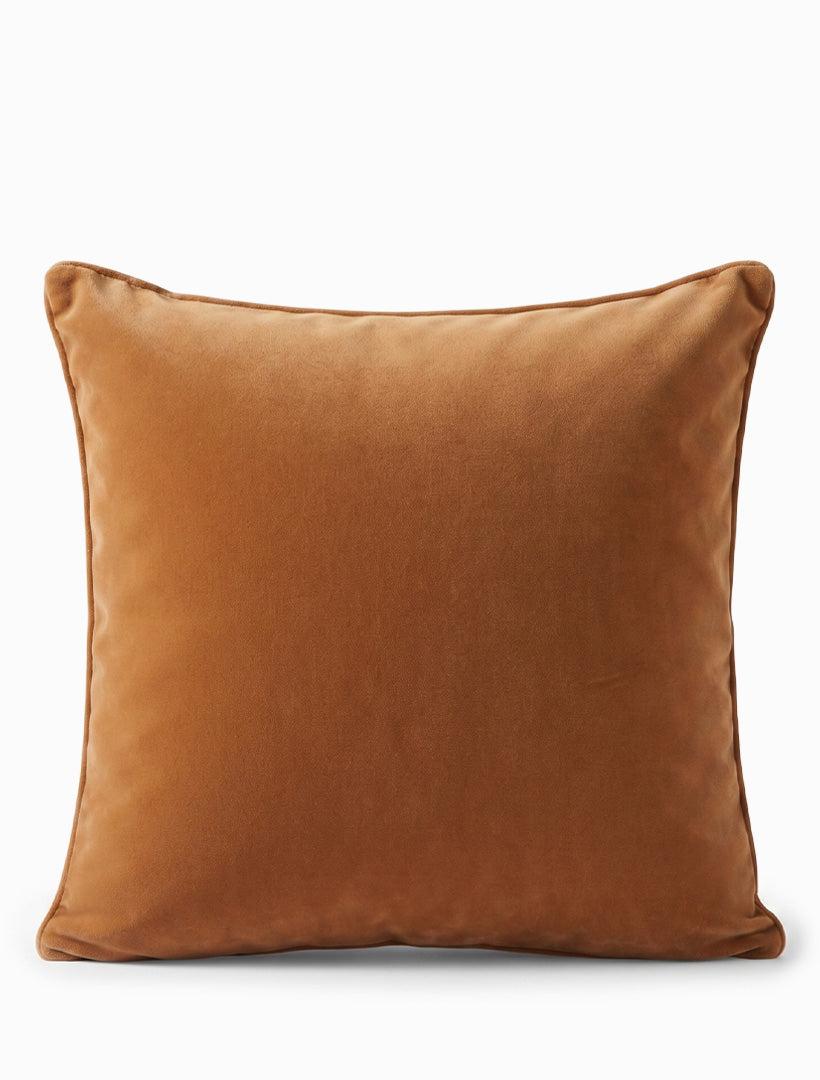 Chelsea Velvet Cushion Brown 50cm x 50cm - FINAL SALE