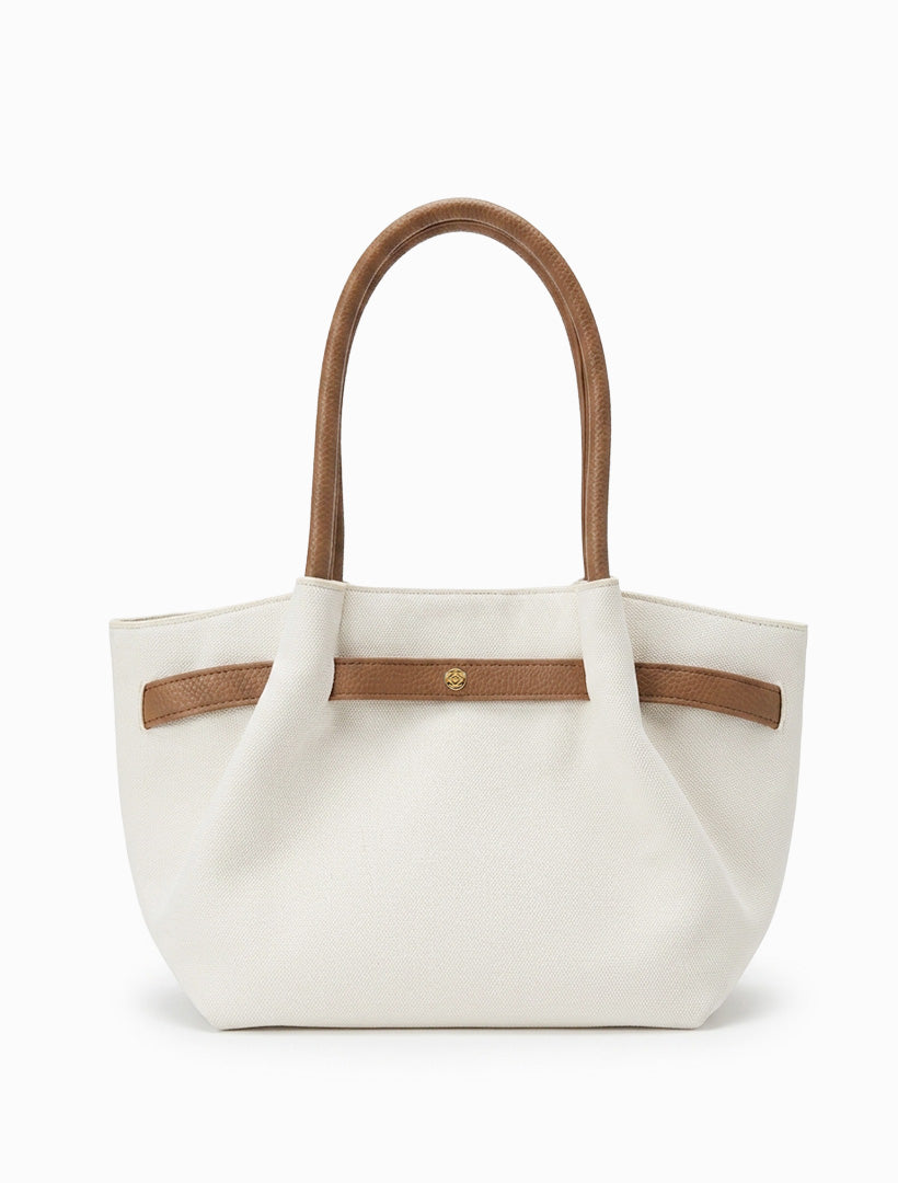 Chiswick Tote White Tan
