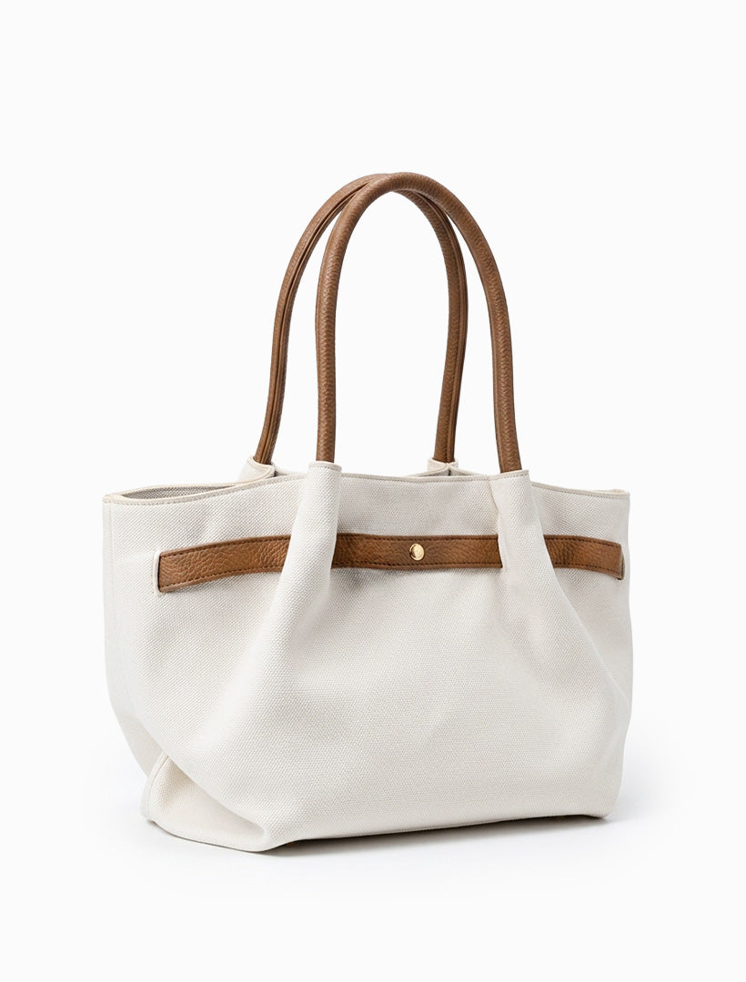 Chiswick Tote White Tan