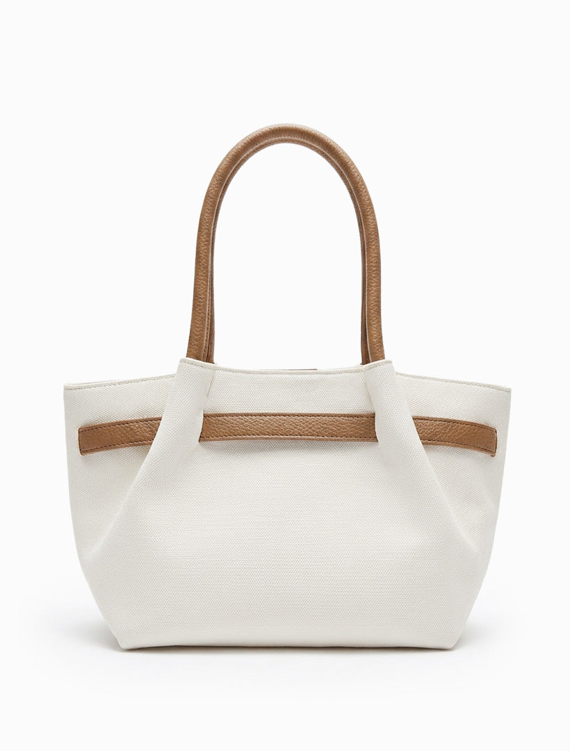 Chiswick Tote White Tan
