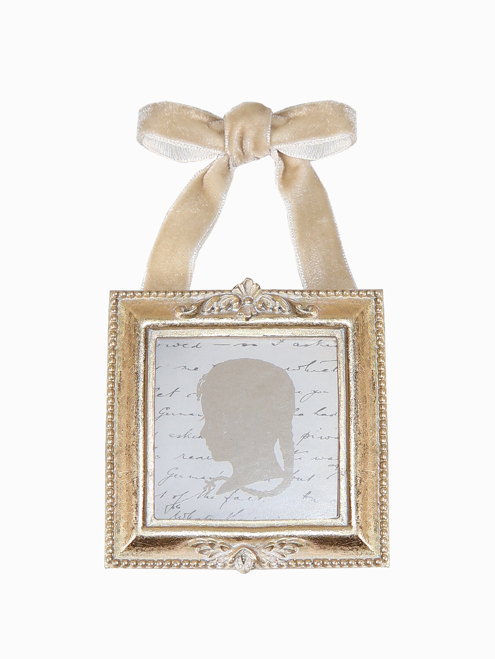 Front view - Gold hanging photo frame