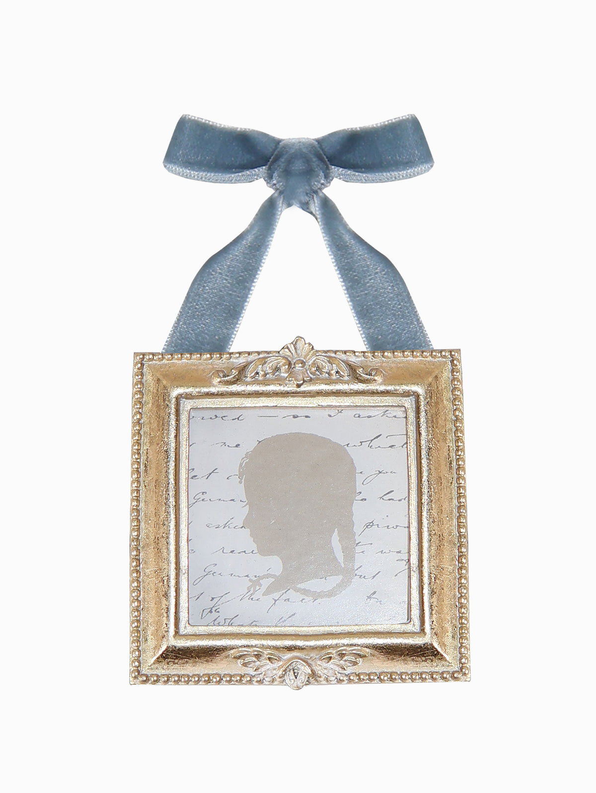 Front view - Gold hanging photo frame