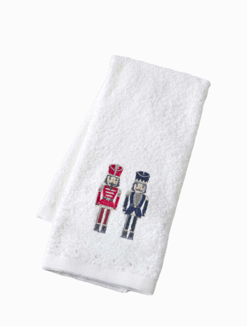 Christmas Wishes Hand Towel Nutcrackers