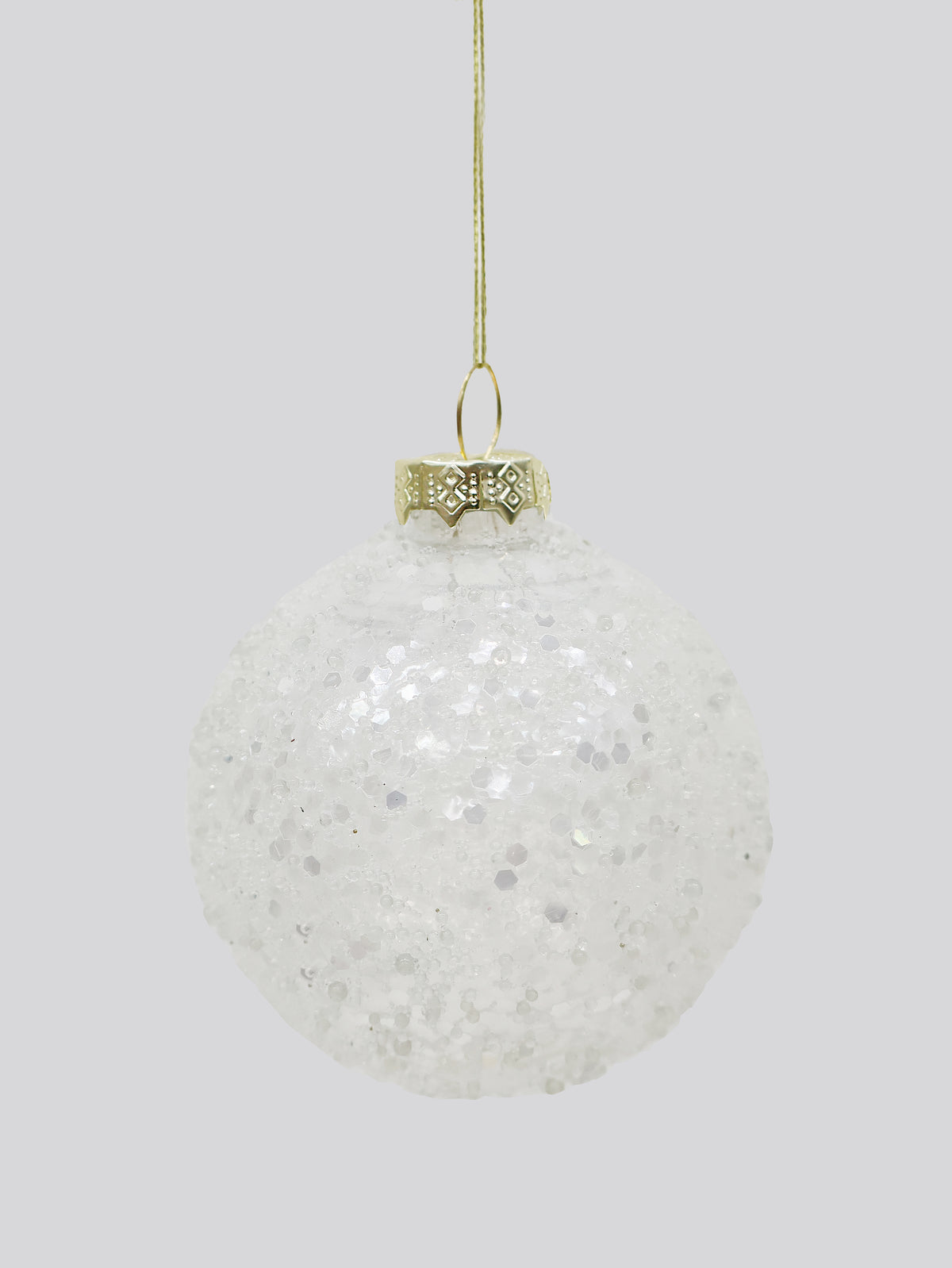 Front view - Christmas glitter bauble