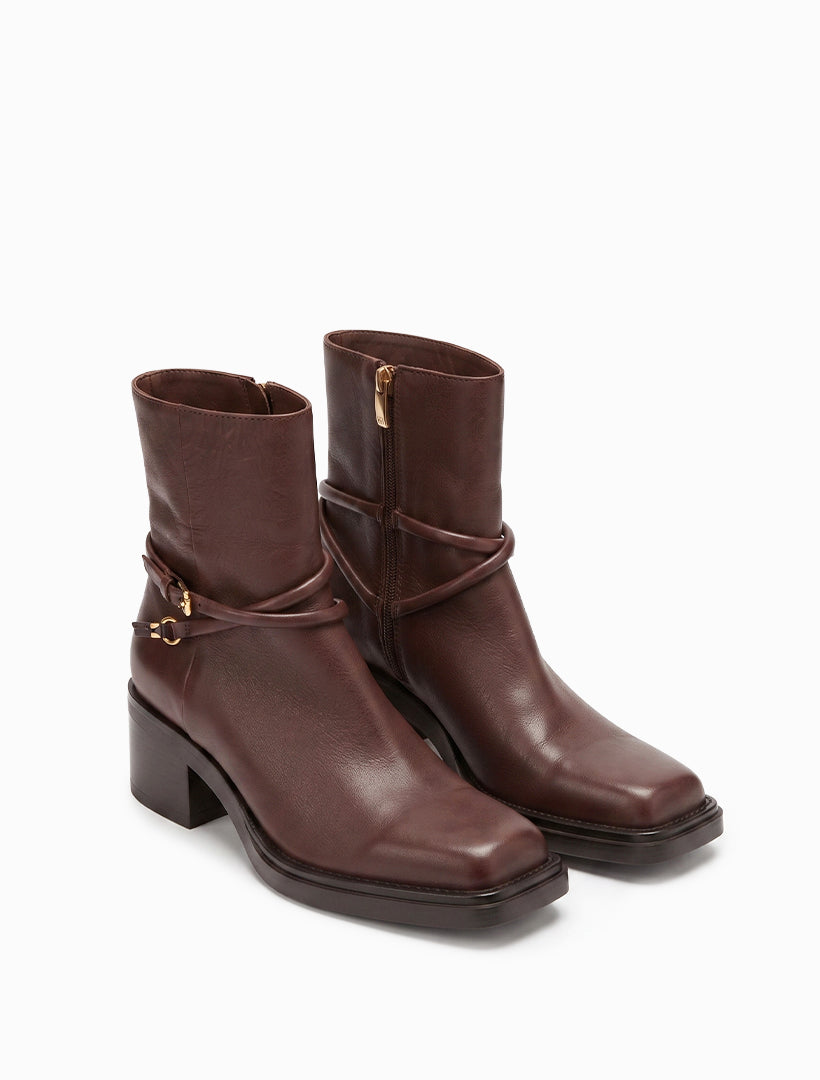 Cooper Ankle Boots Chocolate