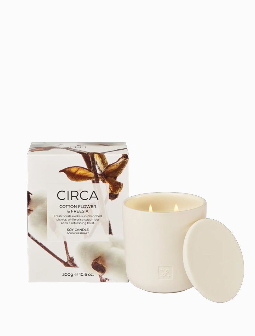 Circa Candle Cotton Flower and Freesia