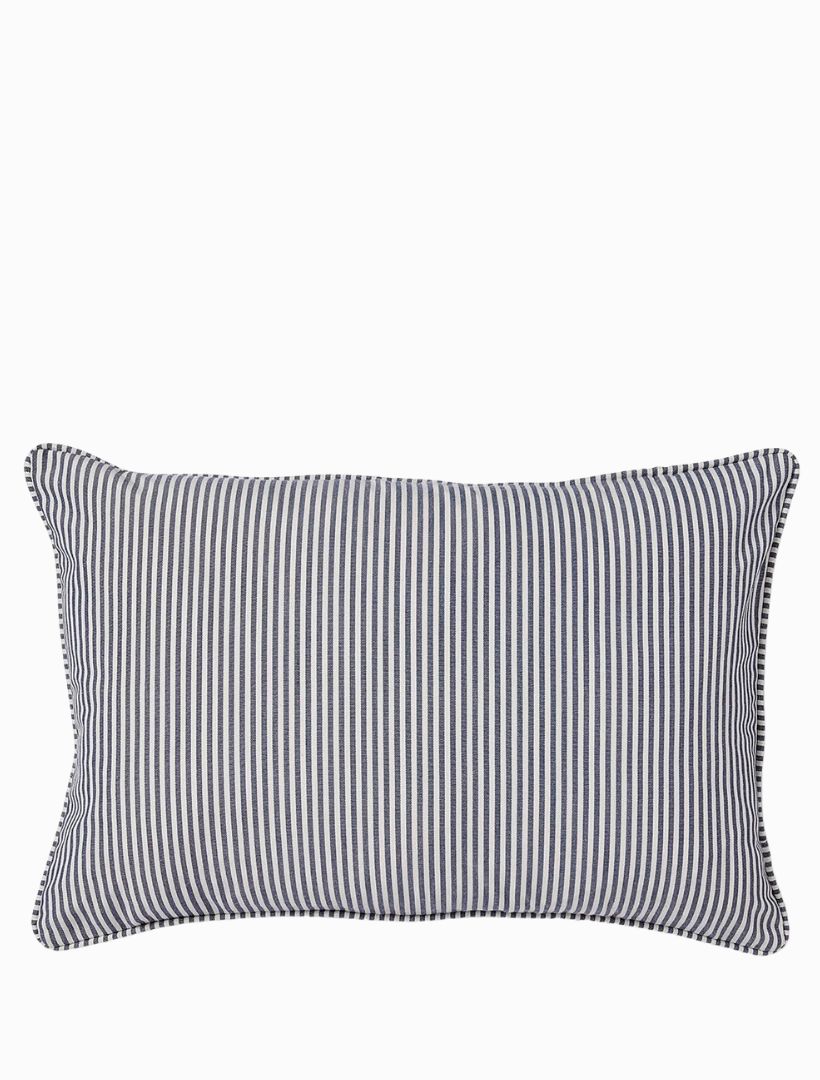 Morris Blue Stripe Cushion 40cm x 60cm