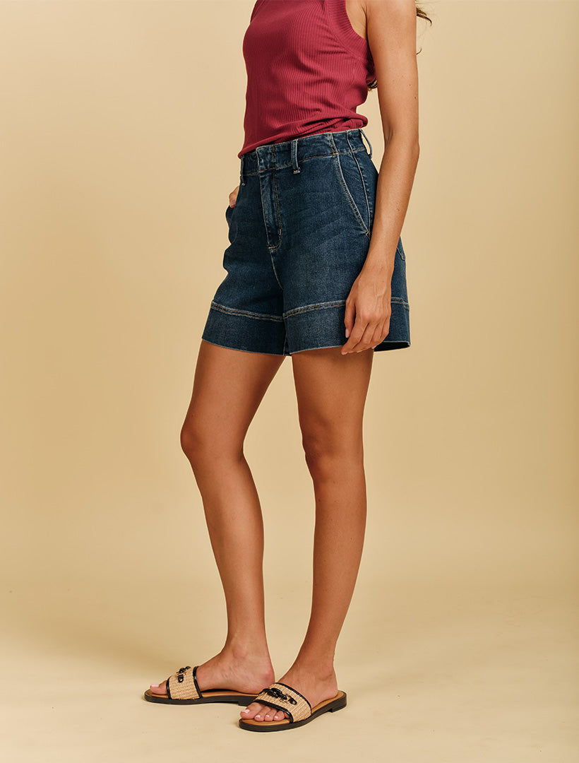 Daisy Denim Short Indigo