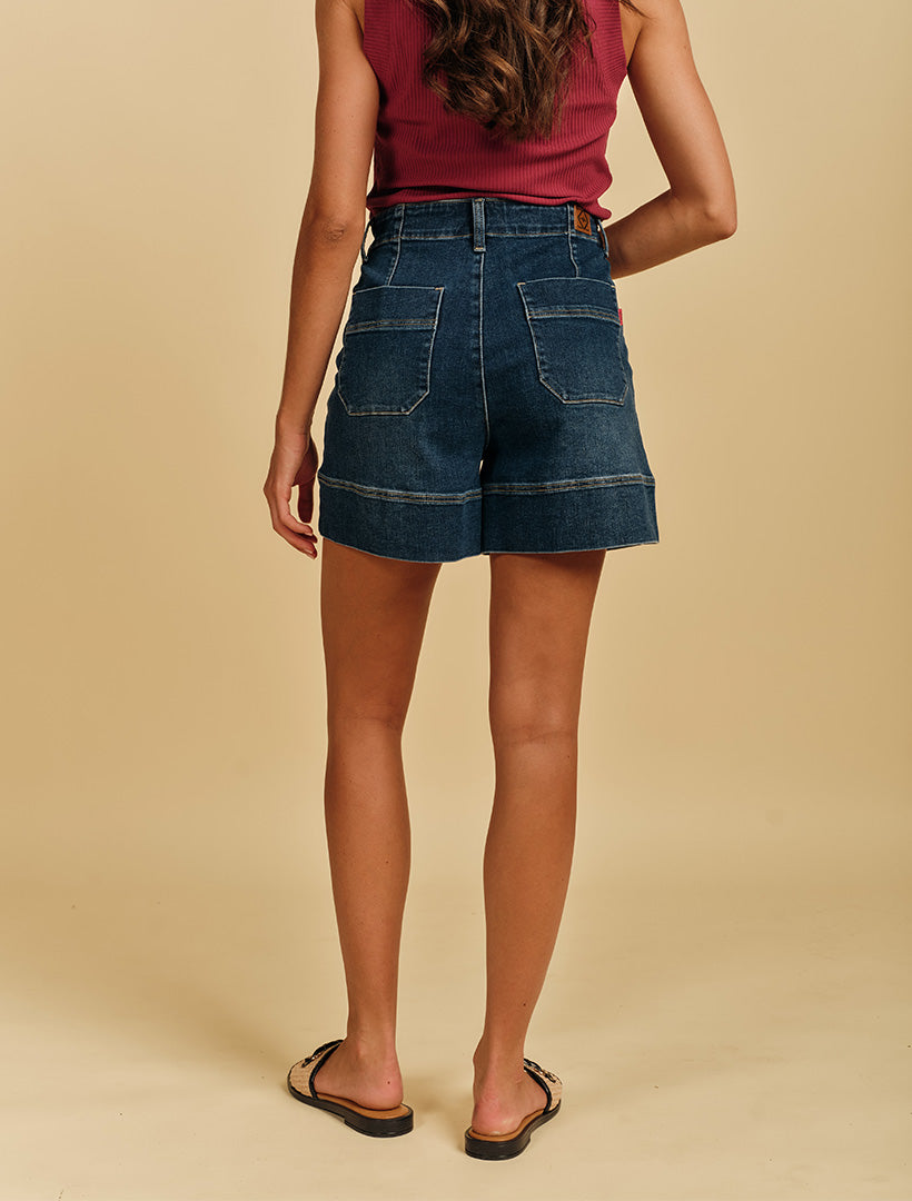 Daisy Denim Short Indigo