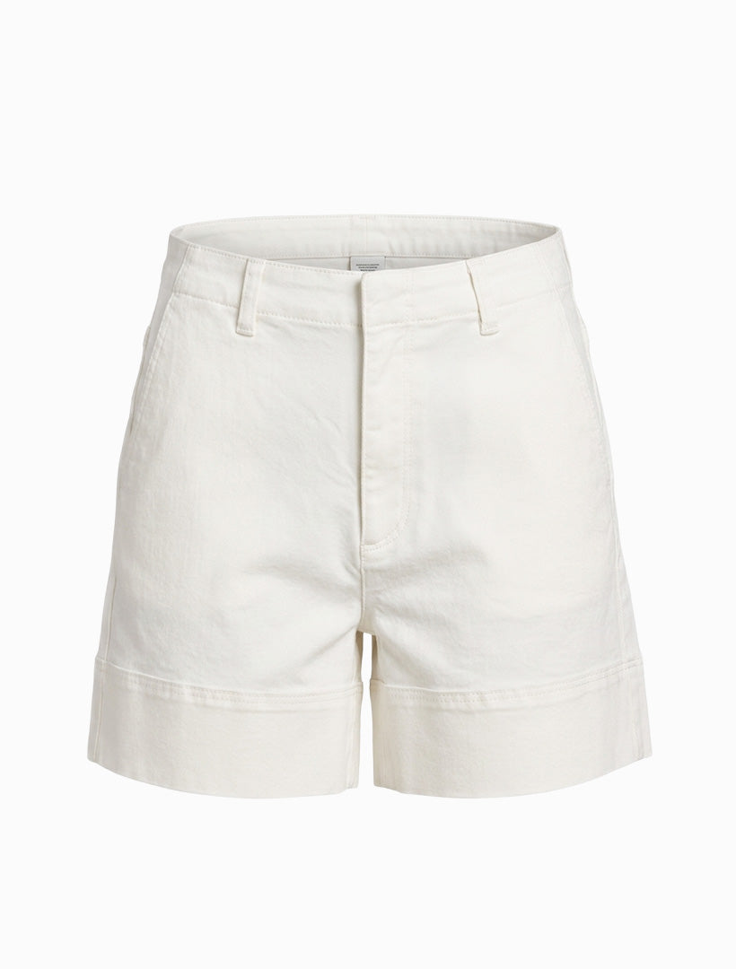 Daisy Denim Shorts White