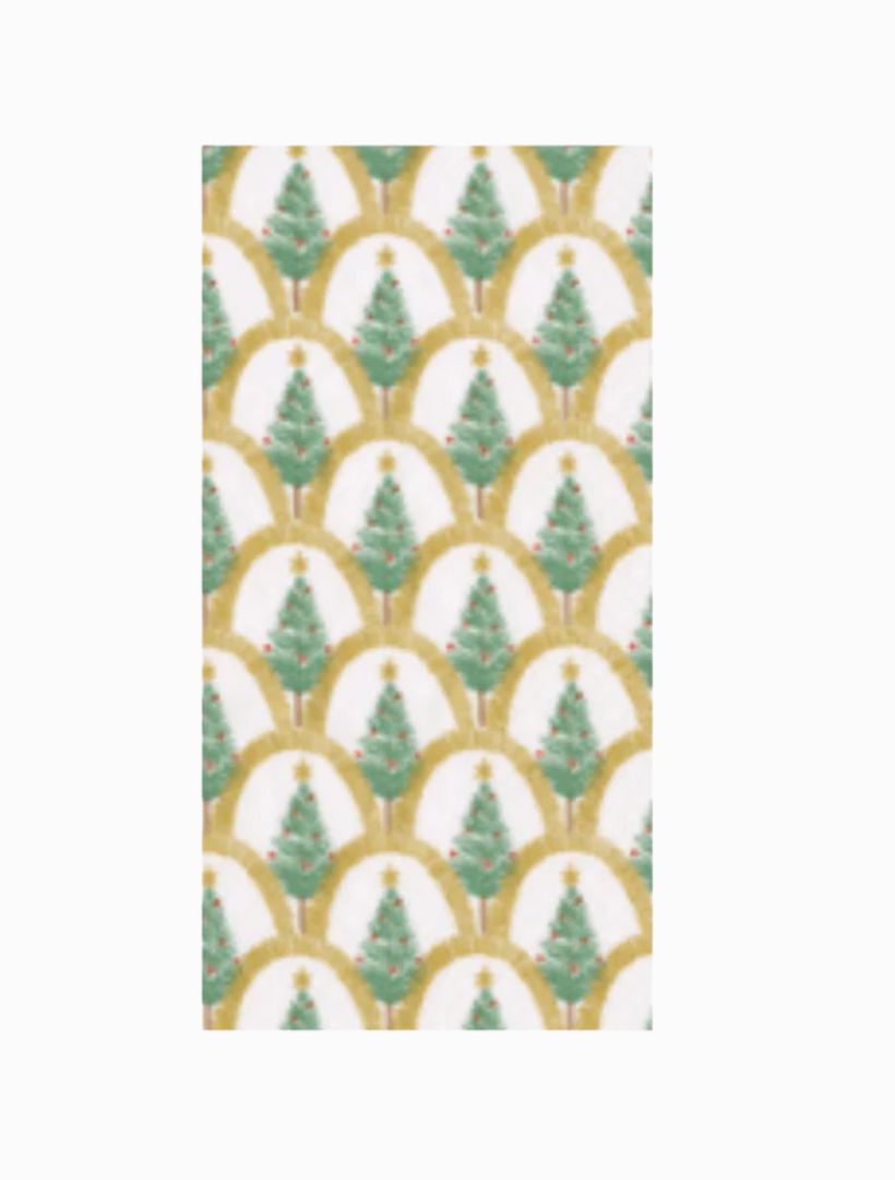 Deco Christmas Gold Guest Napkins 15pk