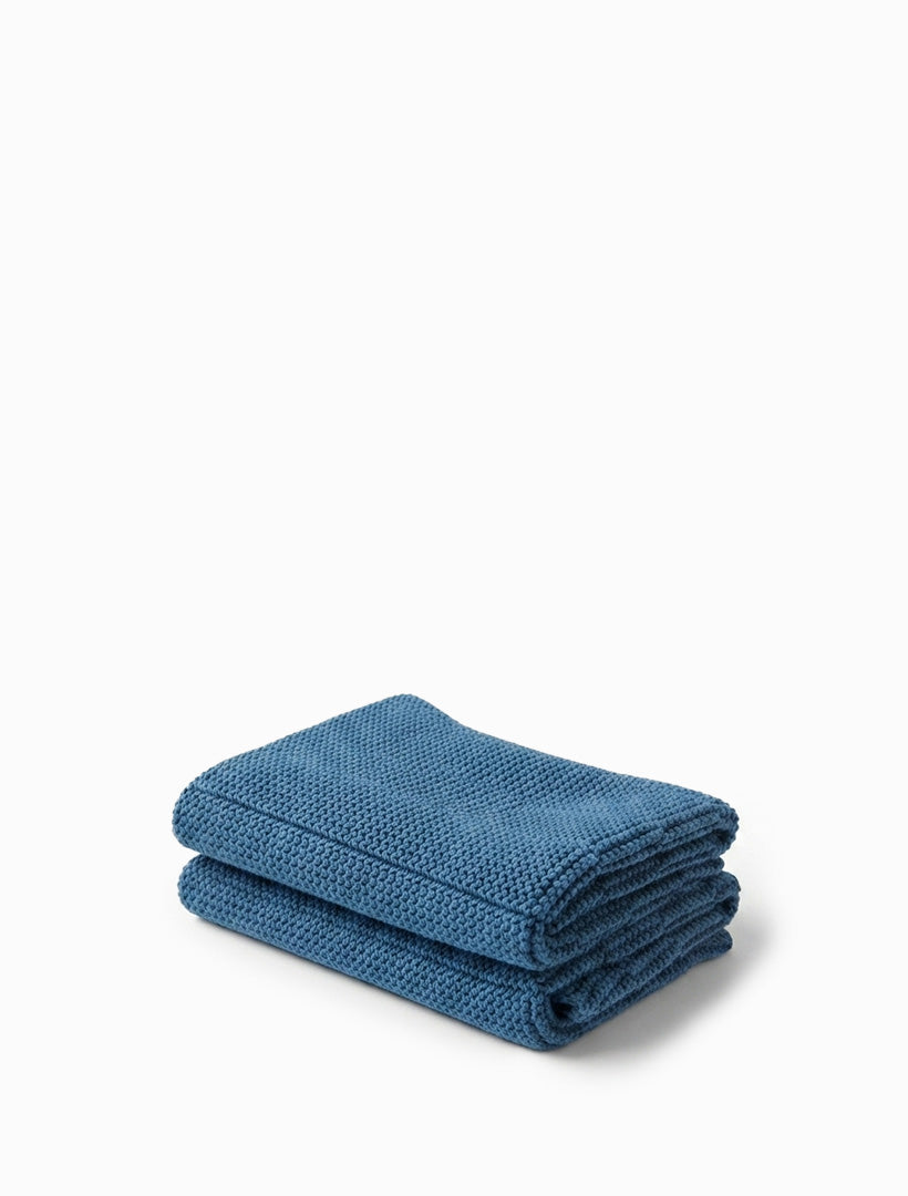 Organic Dishcloths Set of 2 Denim