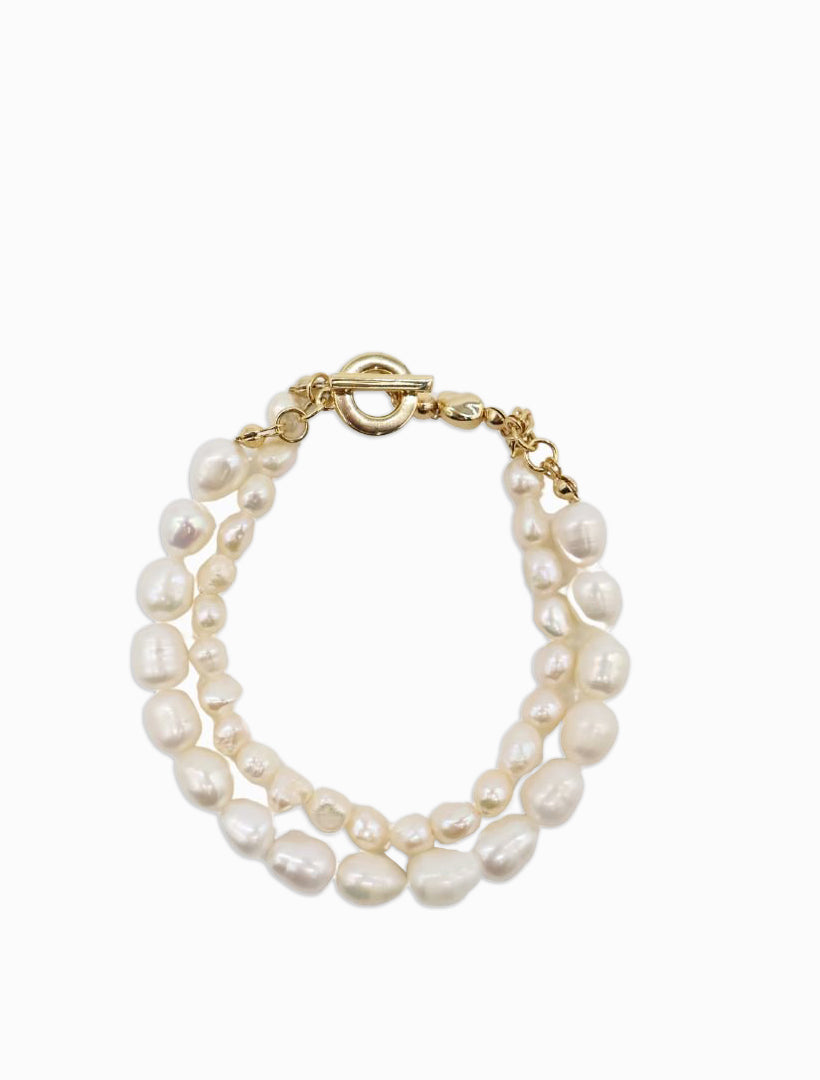 Double Strand Pearl Bracelet