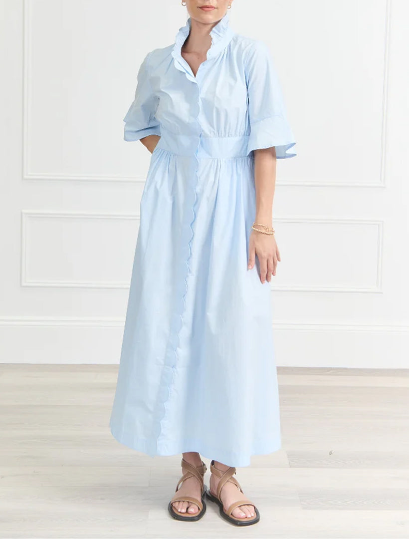 Petal Dress Sky Blue