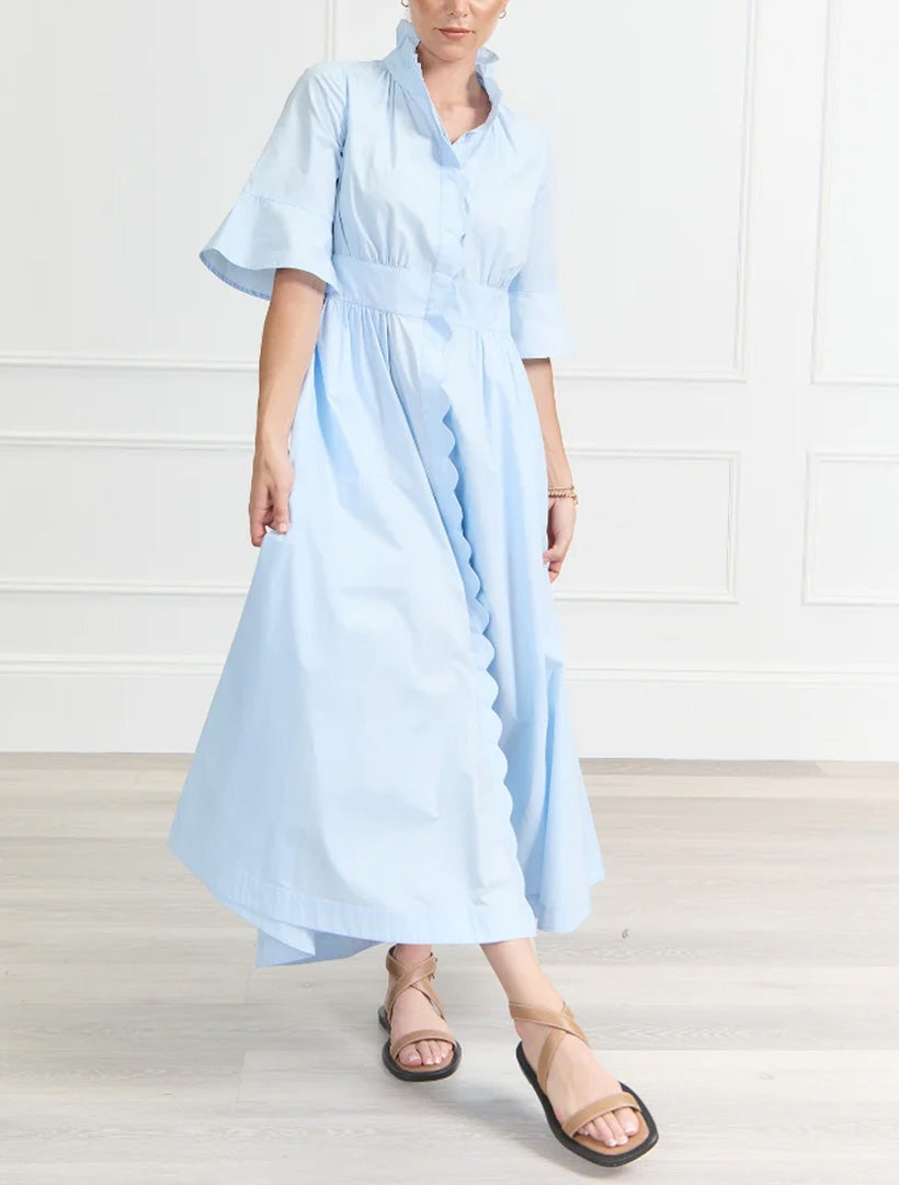 Petal Dress Sky Blue