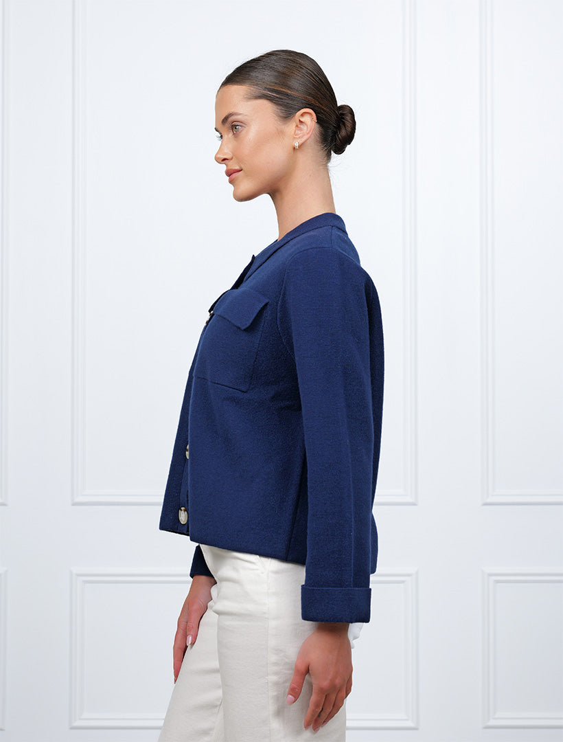 Ellie Knit Jacket Navy