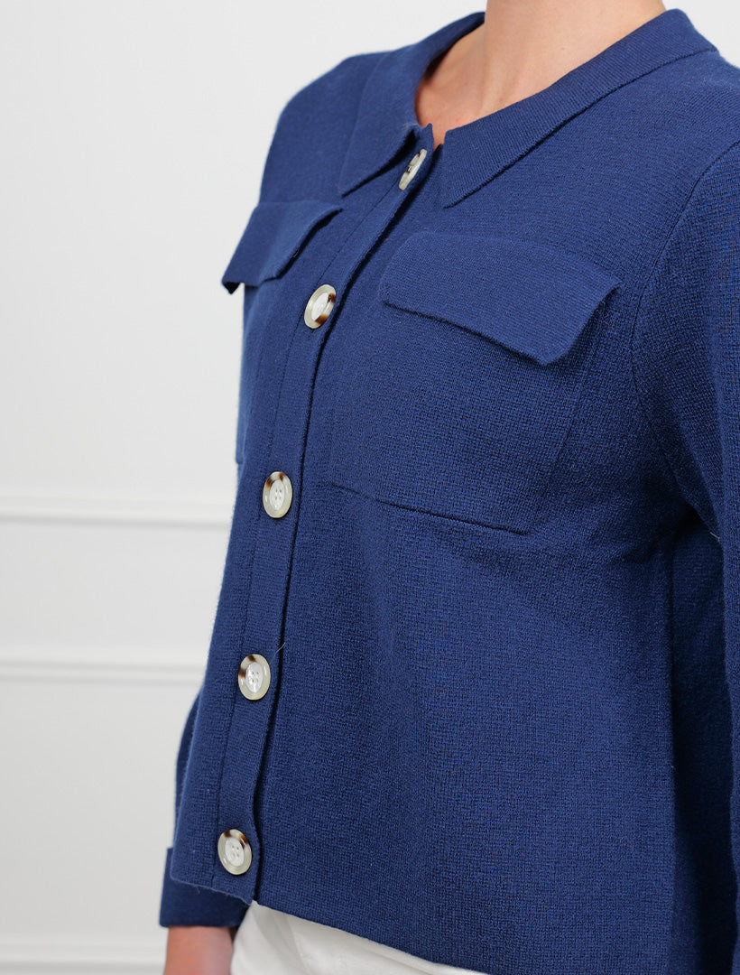 Ellie Knit Jacket Navy