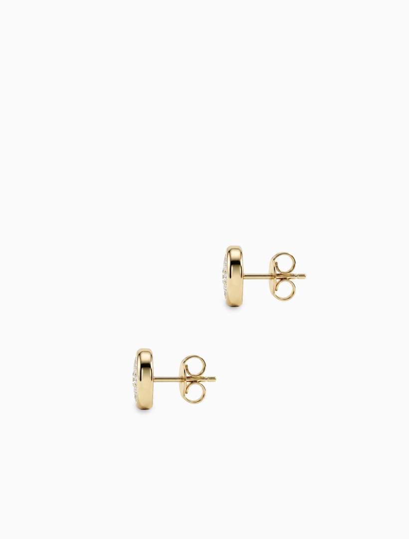 Lucienne Bezel Set CZ Studs 925