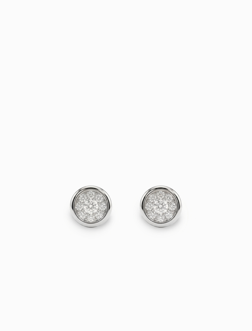 Lucienne Bezel Set CZ Studs 925