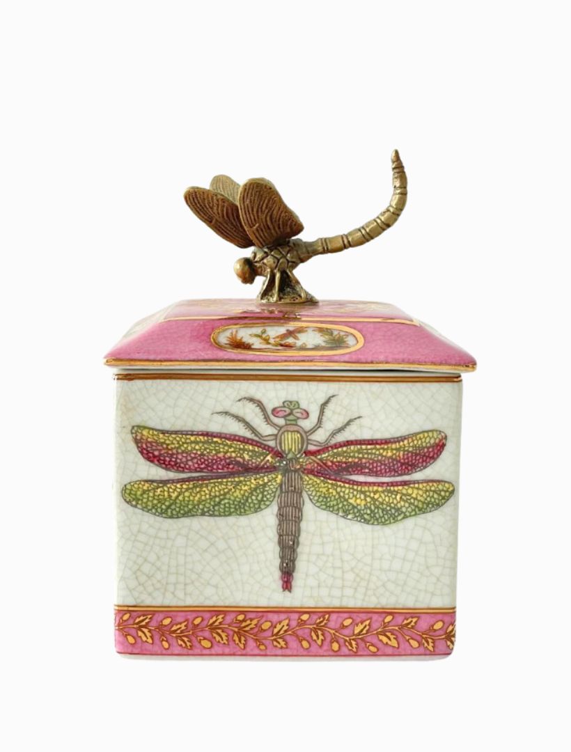 Exotico Trinket Box Libelula Pink