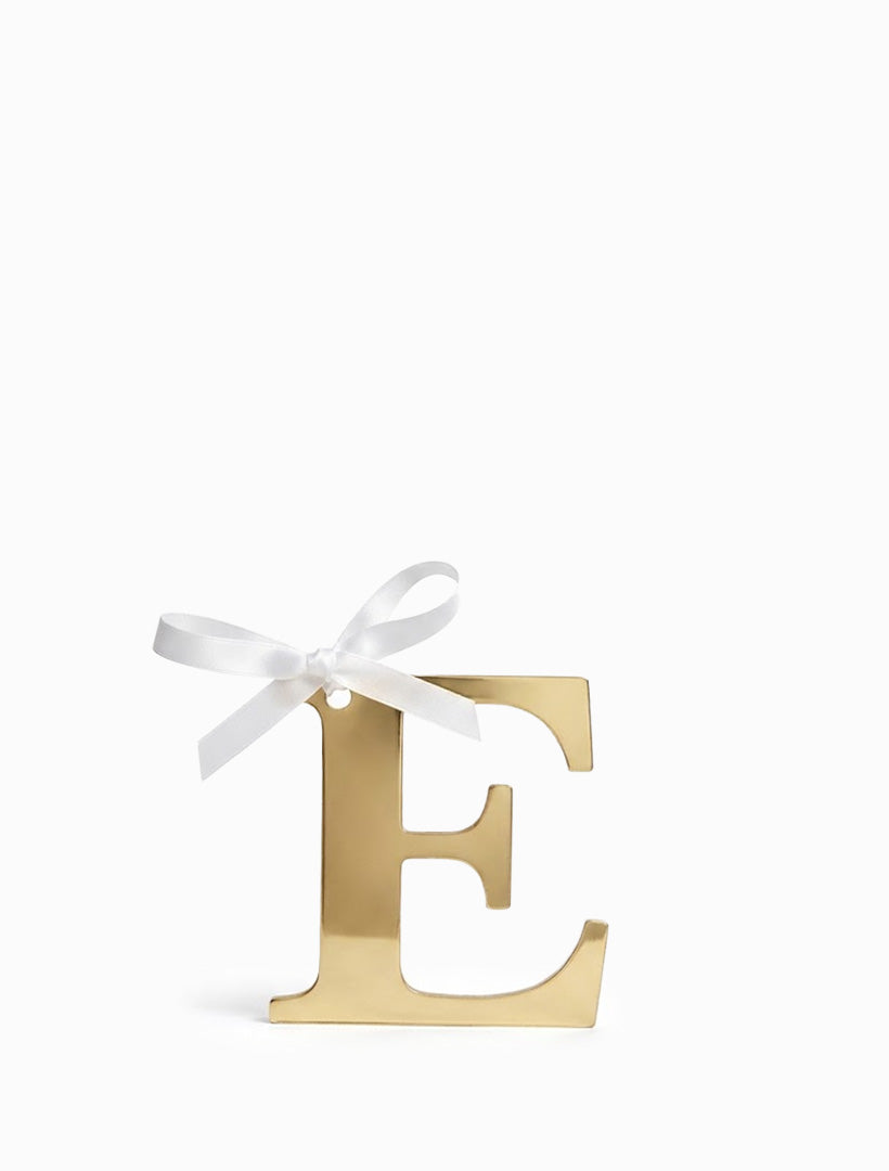 Hanging Letter E Gold