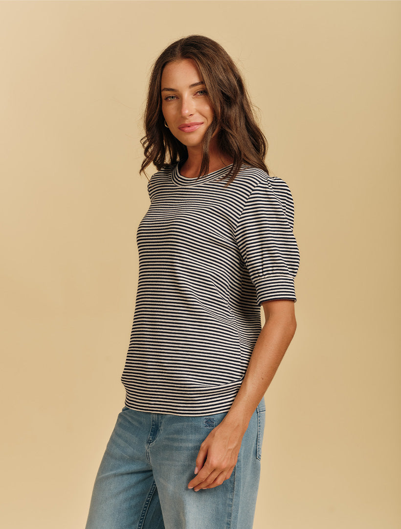 Elisa Tee Navy White