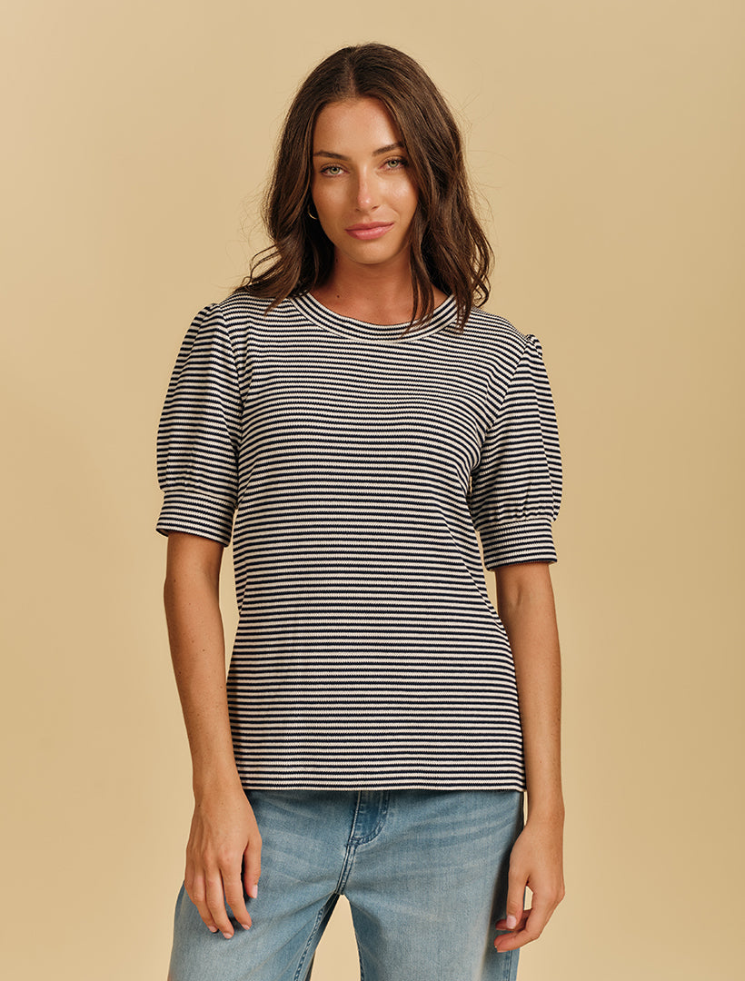 Elisa Tee Navy White