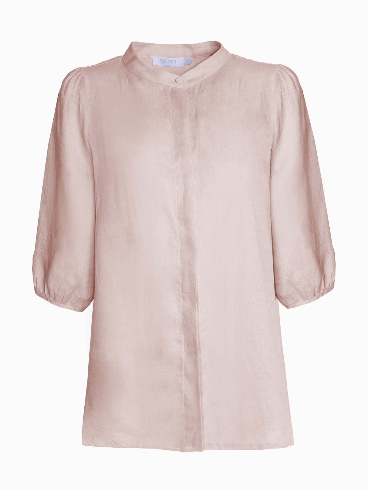 Evie Linen Shirt Cantelope