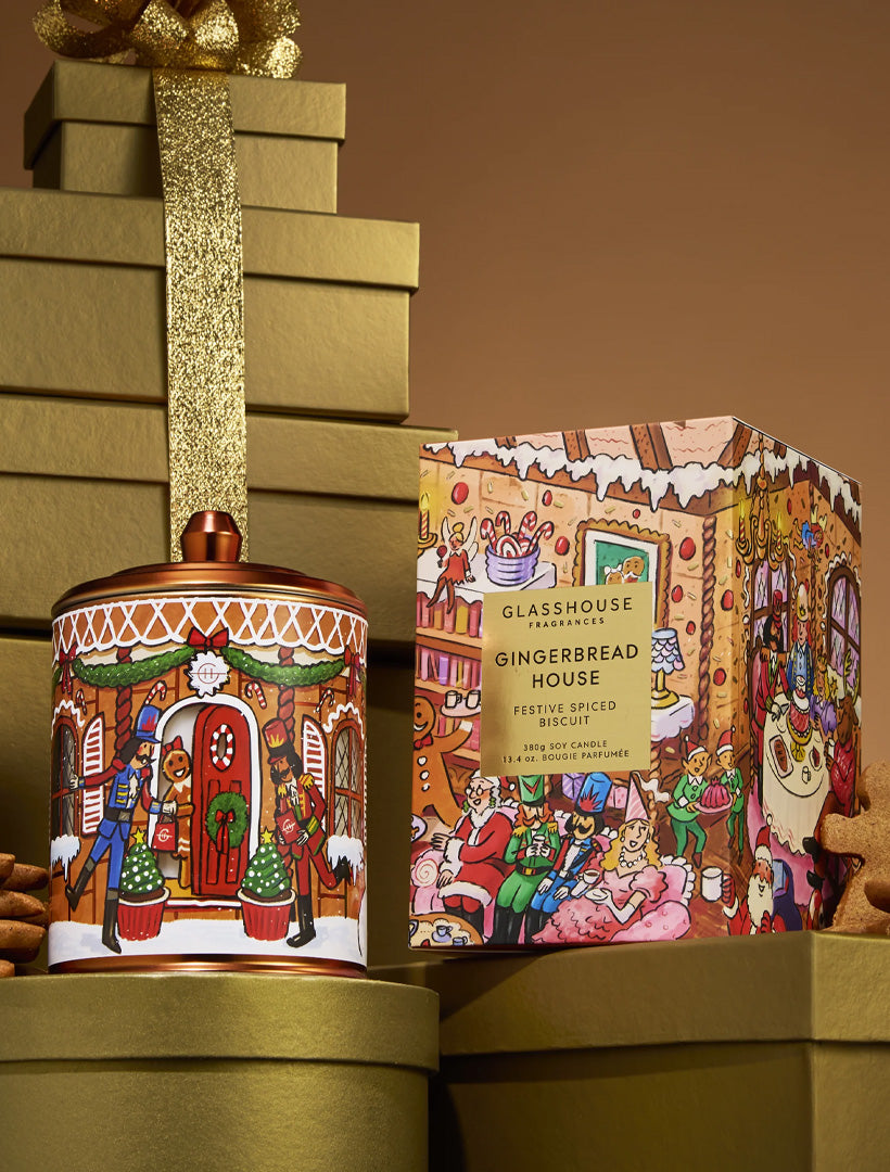 GF Candle Gingerbread House X26 380g