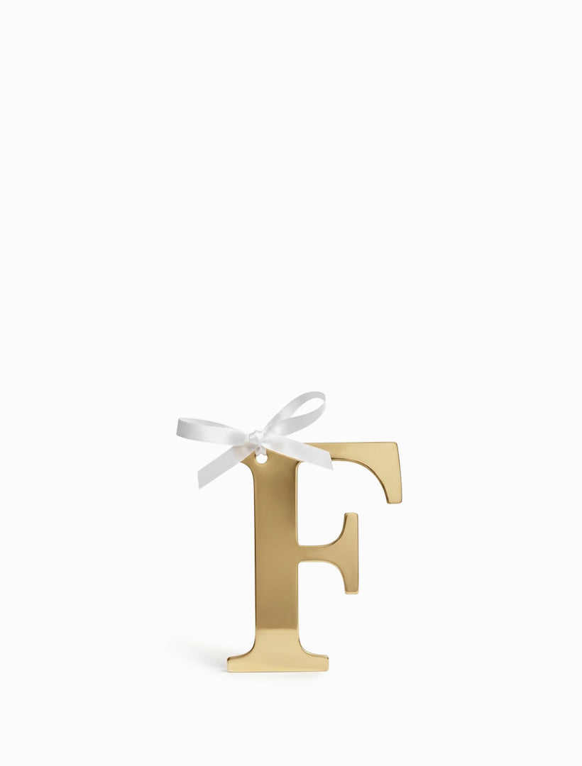 Hanging Letter F Gold