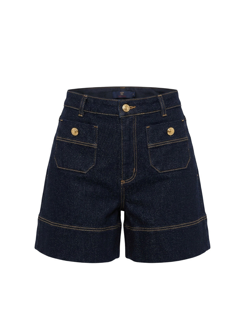 Farrah Denim Short Ink