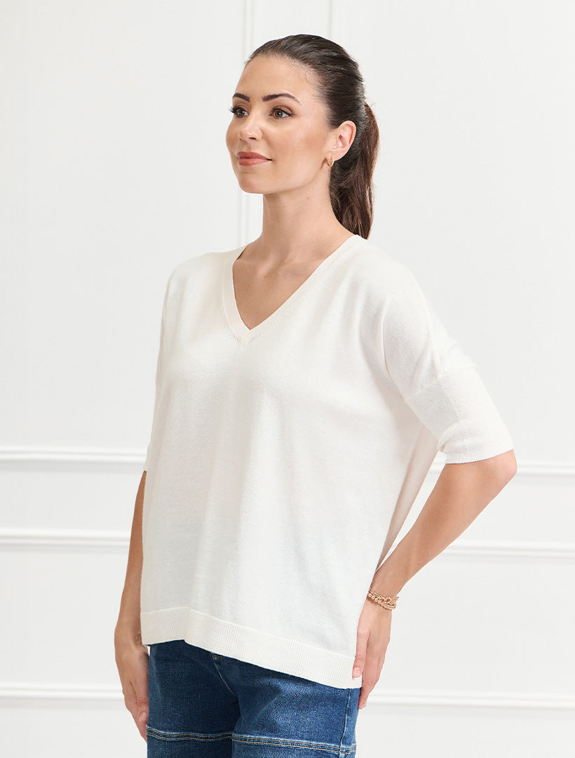 Felicity Knit Jumper White