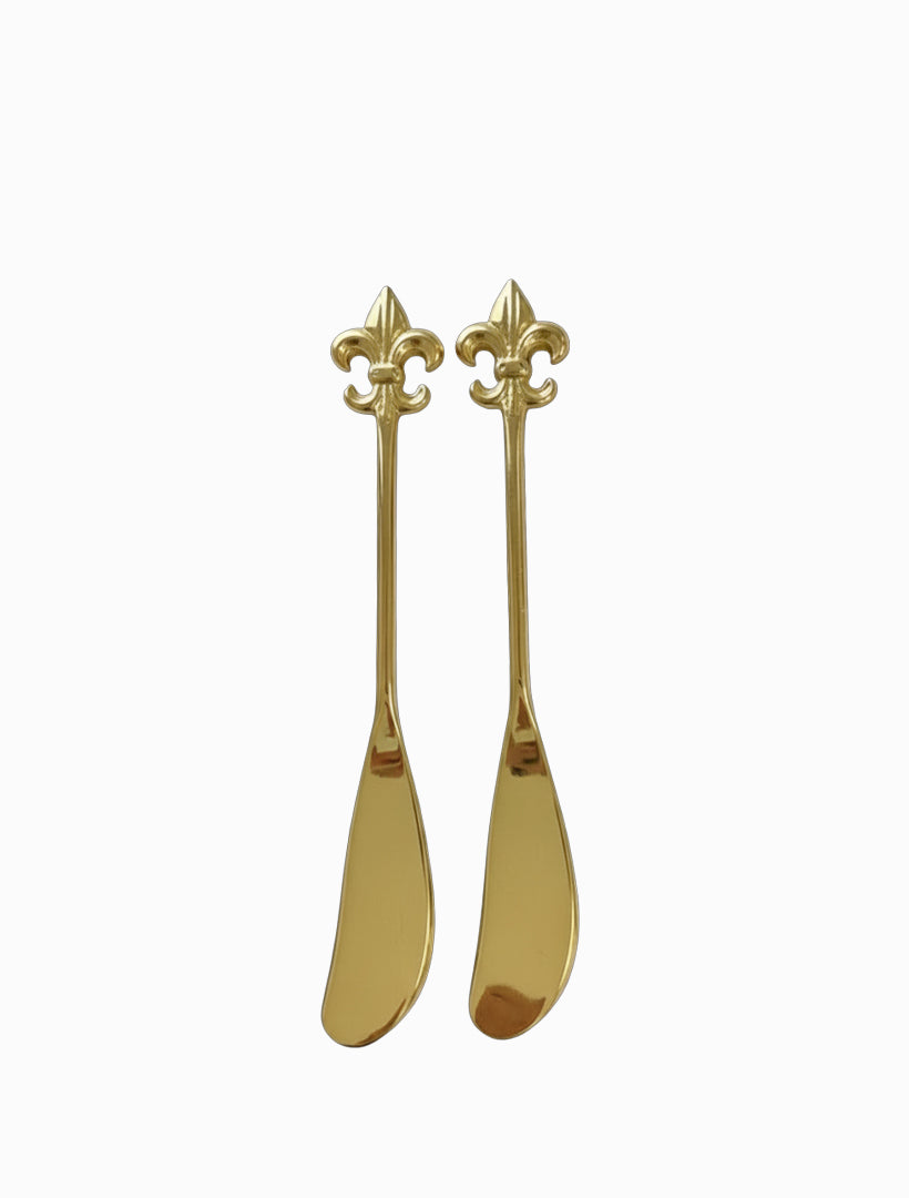Fleur De Lyes Spreader Set 2 Gold