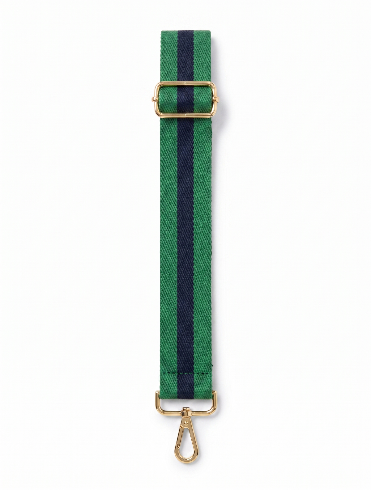 Webbing Bag Strap Green Navy - FINAL SALE