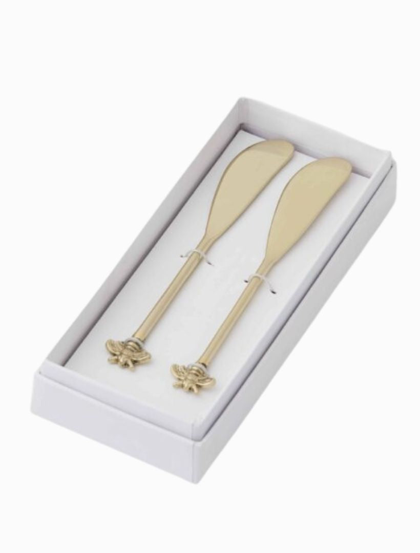 Box detail - Gold bee spreaders set