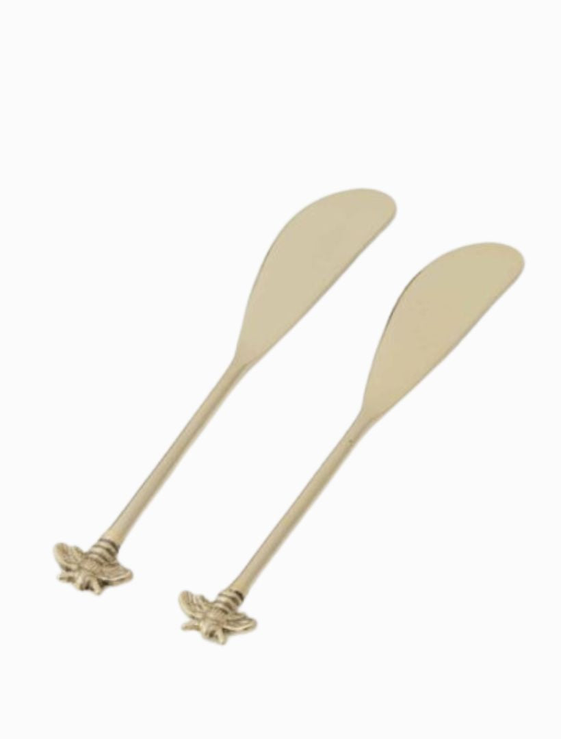 Front view - Gold bee spreaders set