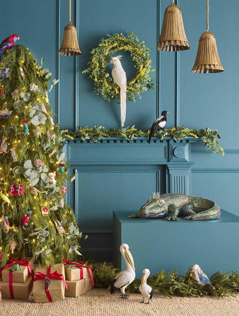 Golden Pleated Bells Set of 3